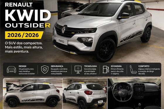 RENAULT KWID 1.0 12V SCE FLEX OUTSIDER MANUAL